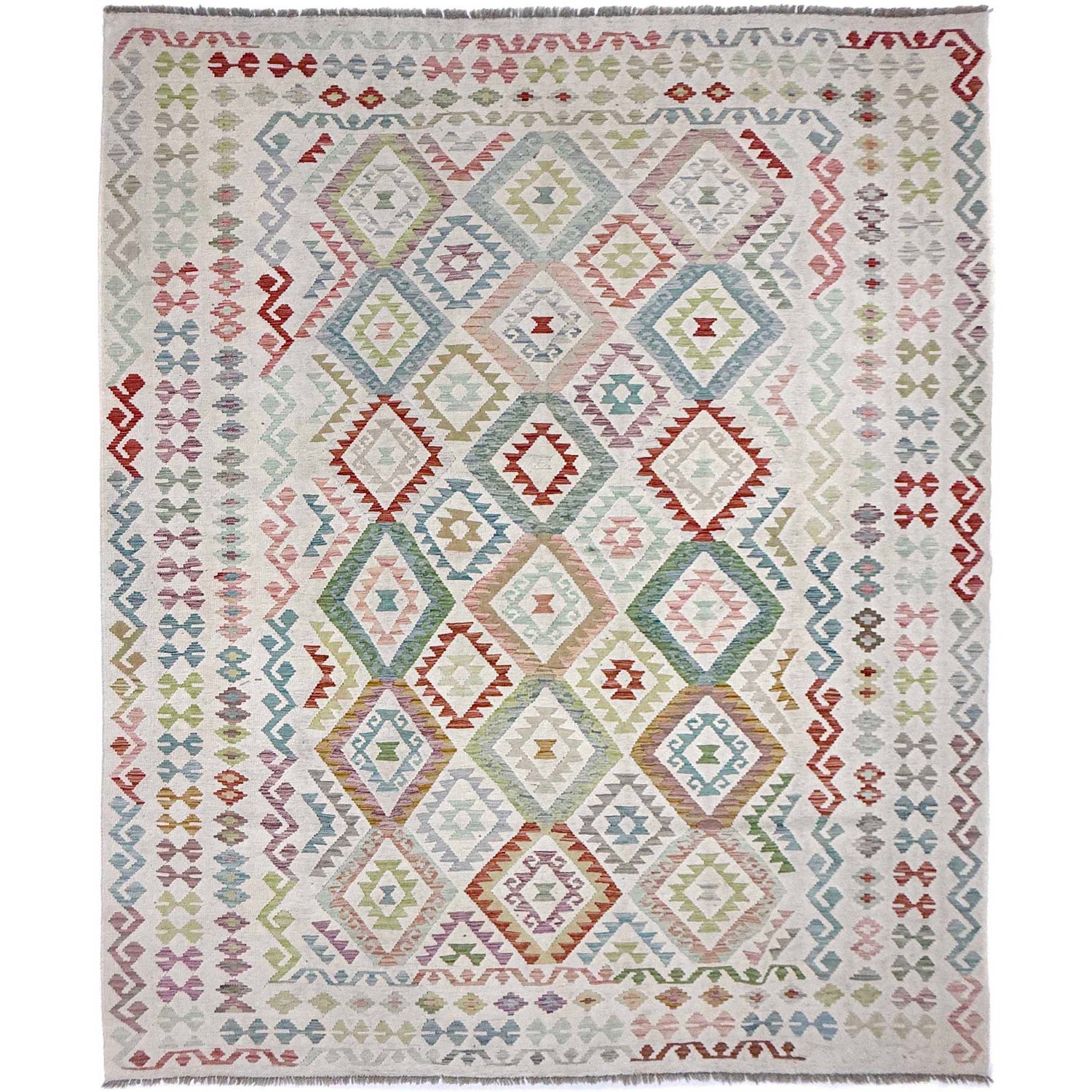 Handmade Vegetable Kelim 8' 8" x 11' 7" (ft) - No. R38787