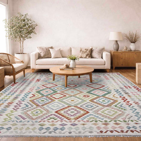 Handmade Vegetable Kelim 8' 8" x 11' 7" (ft) - No. R38787