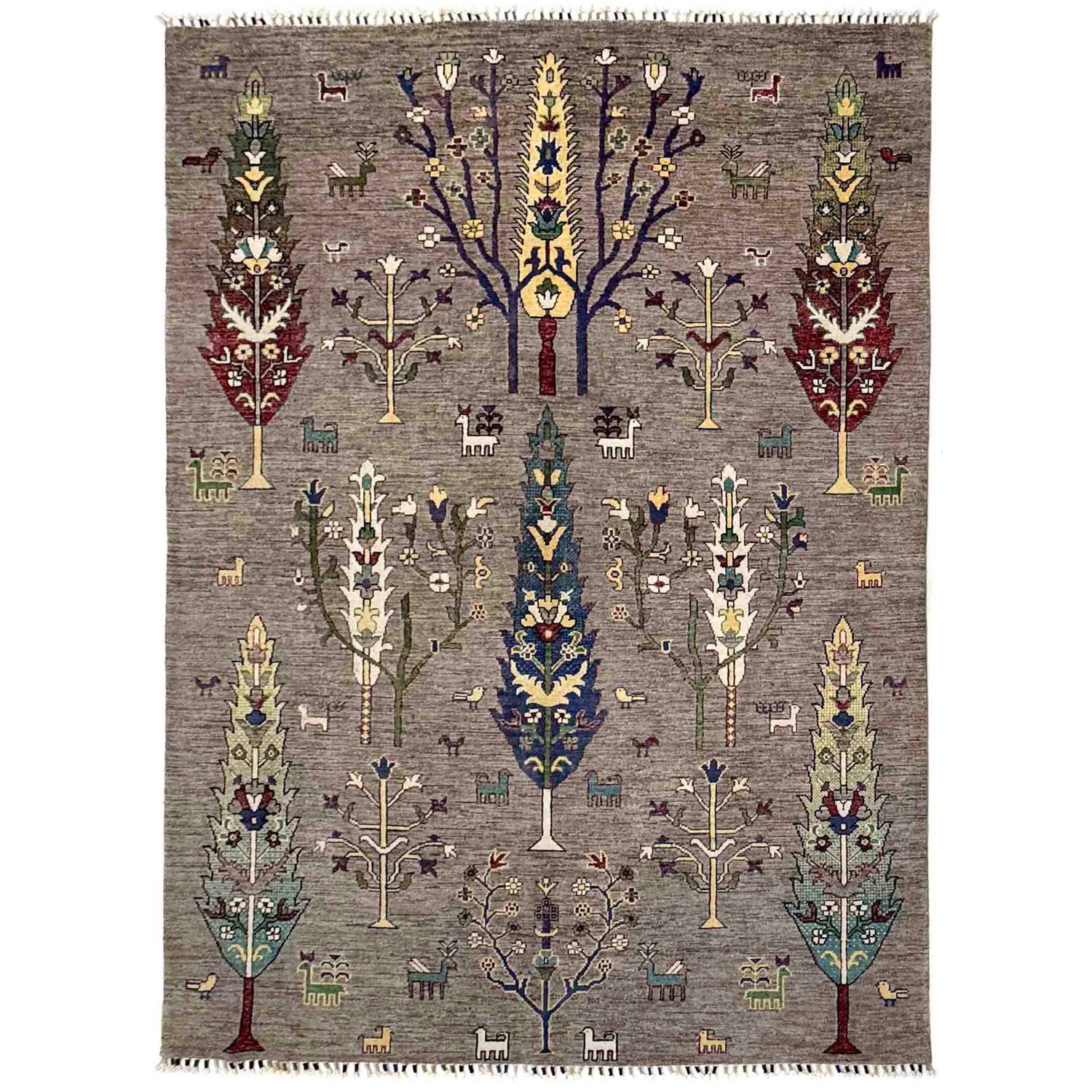 Hand Knotted Tree of Life Rug 5' 7" x 8' 0" (ft) - No. R38789
