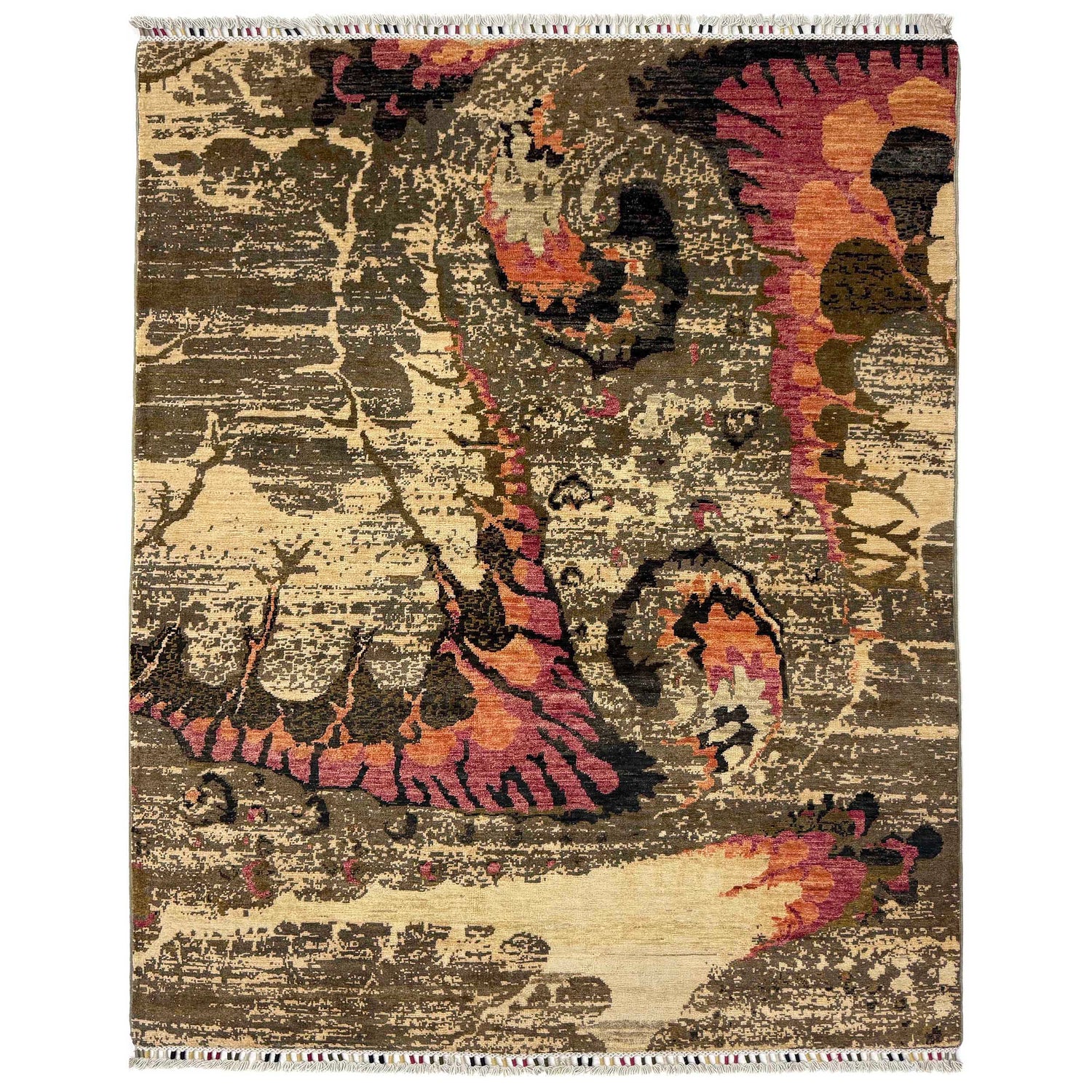 Hand-Knotted Gabbeh Rug 4' 9" x 6' 8" (ft) - No. R38795