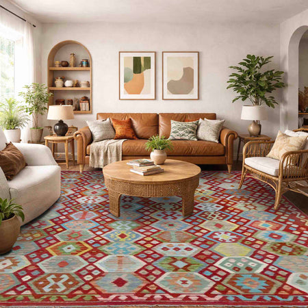 Handmade Vegetable Kilim 8' 2" x 11' 3" (ft) - No. R38797
