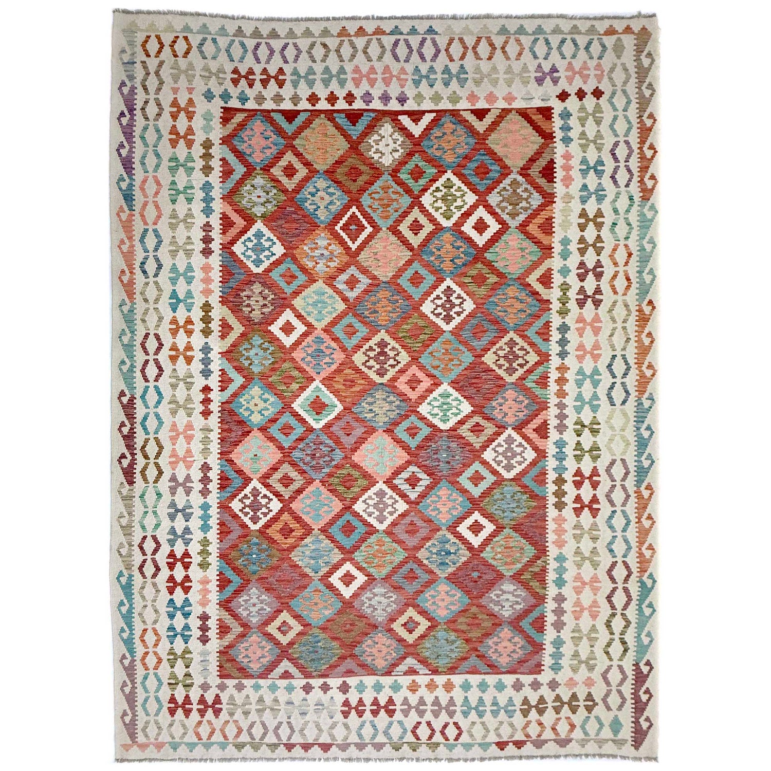 Handmade Vegetable Kelim 8' 2" x 11' 5" (ft) - No. R38798