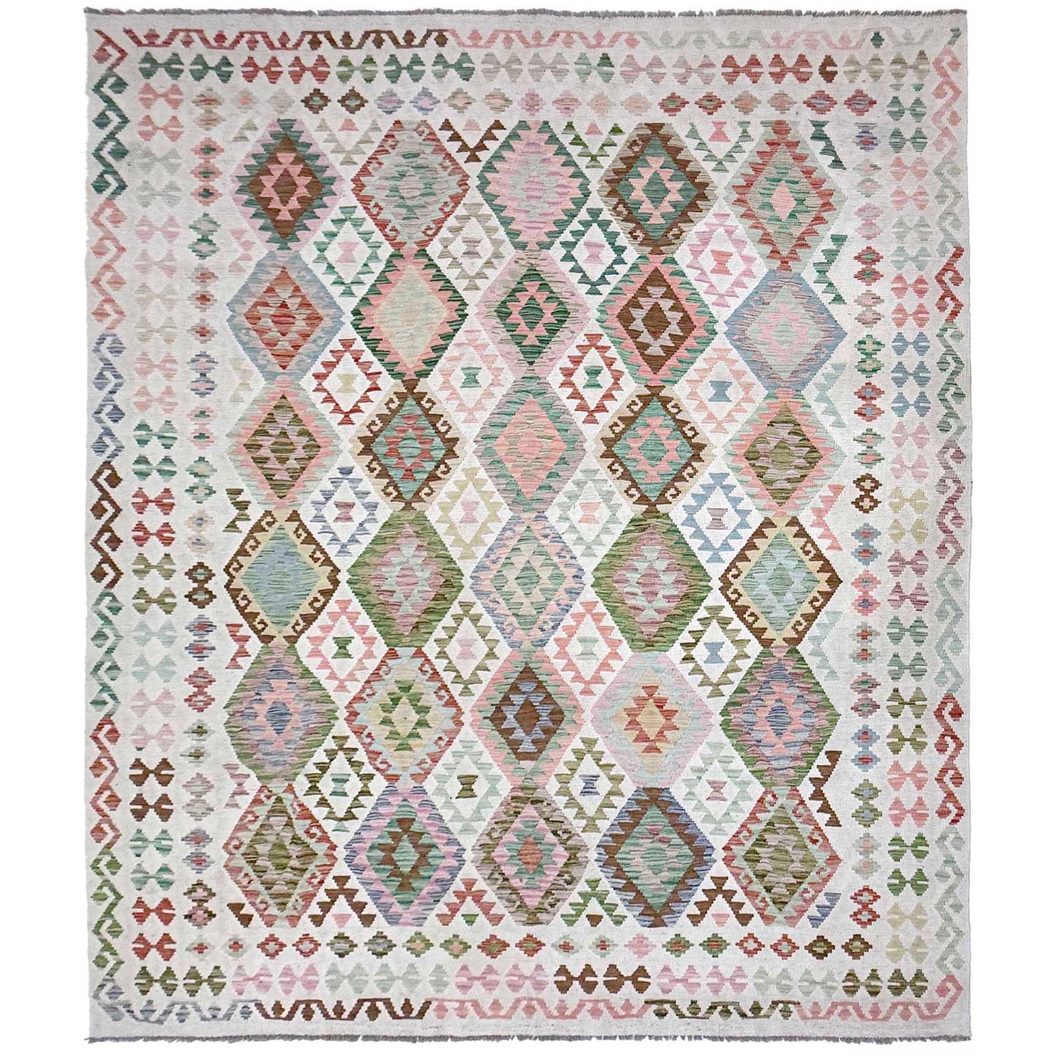Handmade Vegetable Kelim 8' 5" x 11' 2" (ft) - No. R38802