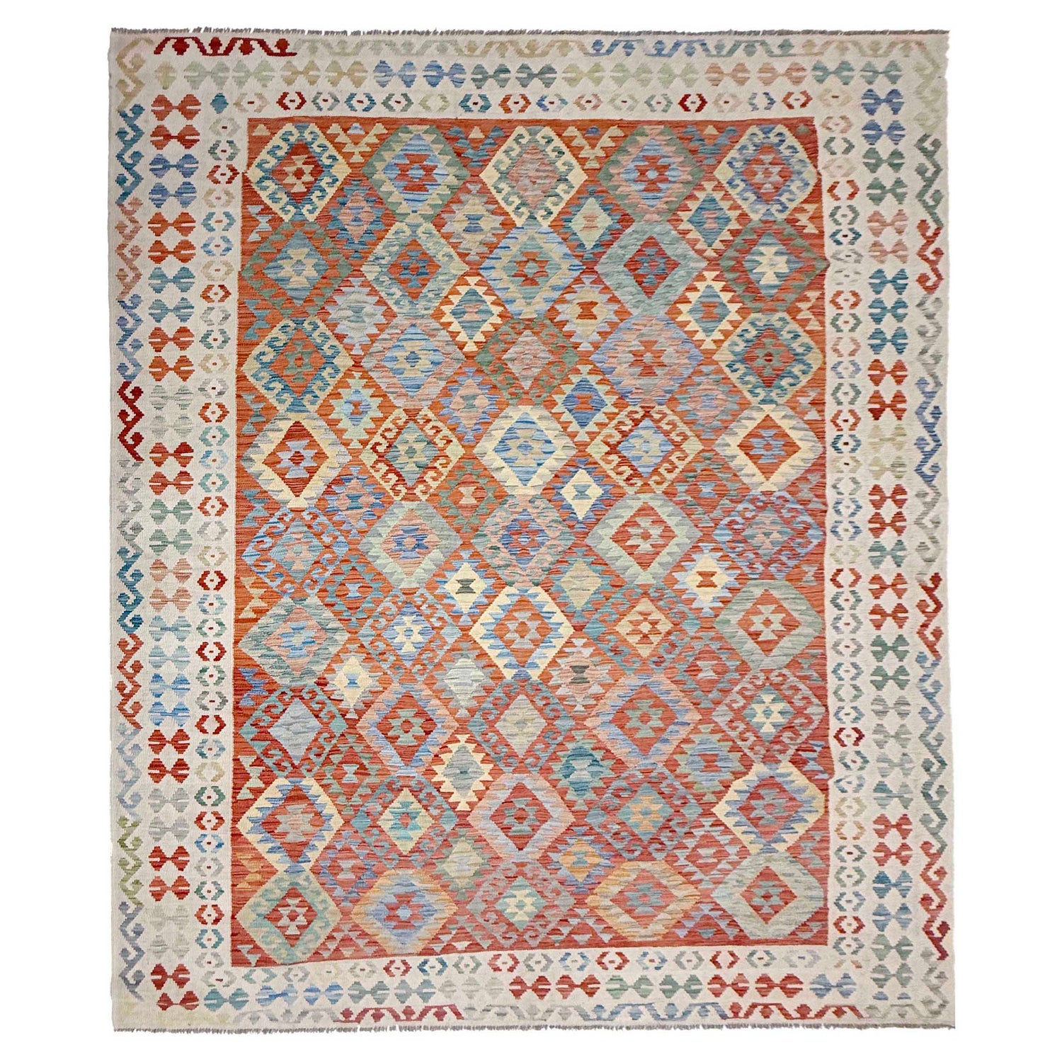 Handmade Vegetable Kelim 7' 11" x 11' 1" (ft) - No. R38805