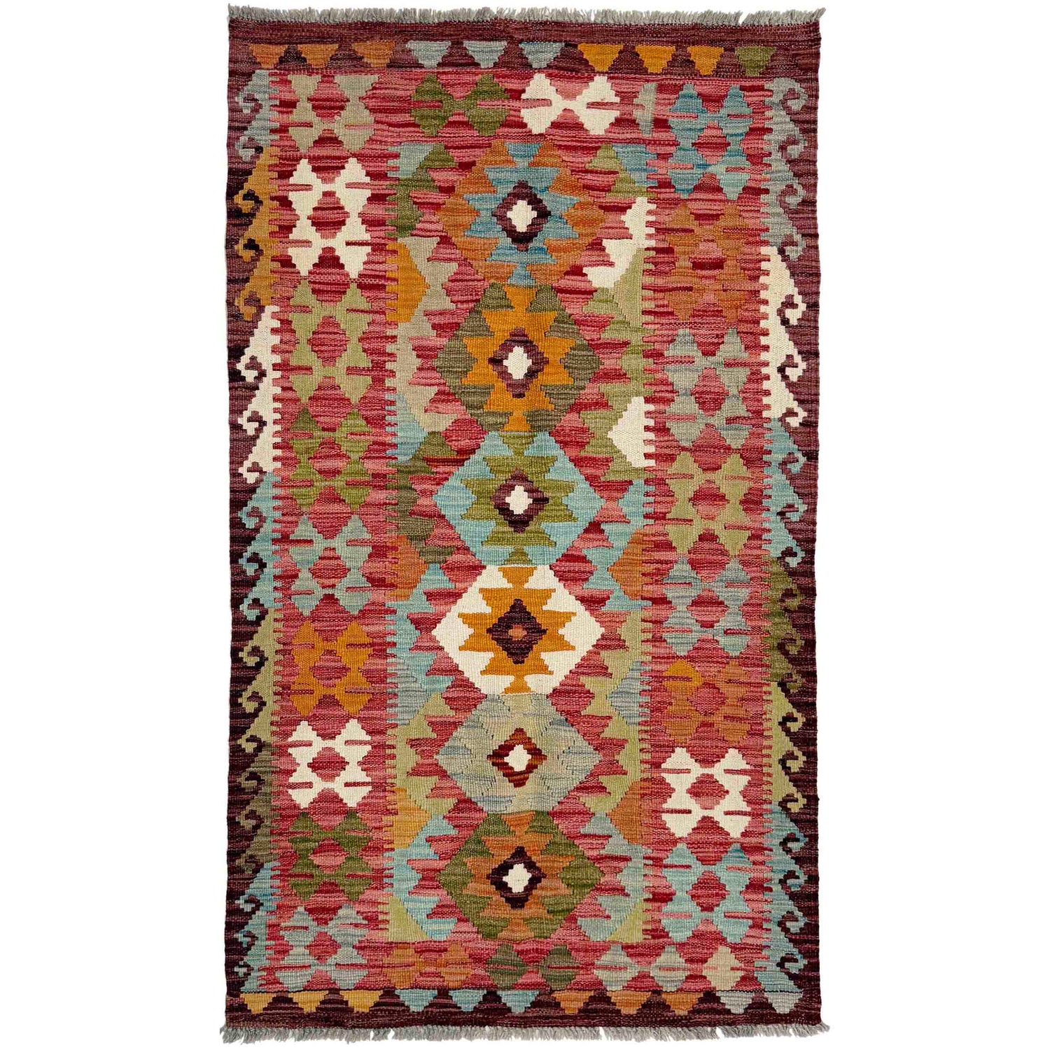 Handmade Vegetable Kilim 2' 9" x 5' 4" (ft) - No. R38816