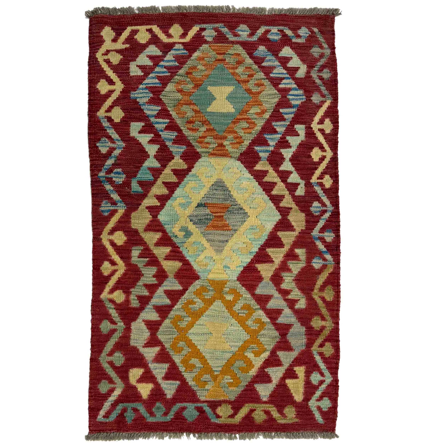 Handmade Vegetable Kilim 2' 5" x 4' 2" (ft) - No. R38820