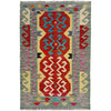 Handmade Vegetable Kilim 2' 8" x 4' 2" (ft) - No. R38952