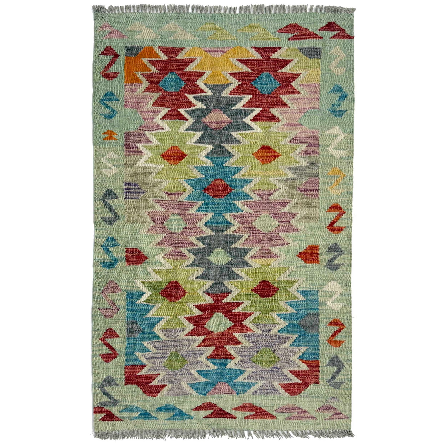 Handmade Vegetable Kilim 2' 6" x 4' 0" (ft) - No. R38954