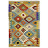 Handmade Vegetable Kilim 2' 8" x 4' 2" (ft) - No. R38956