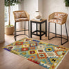Handmade Vegetable Kilim 2' 8" x 4' 2" (ft) - No. R38956