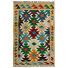 Handmade Vegetable Kelim 2' 6" x 4' 2" (ft) - No. R38957