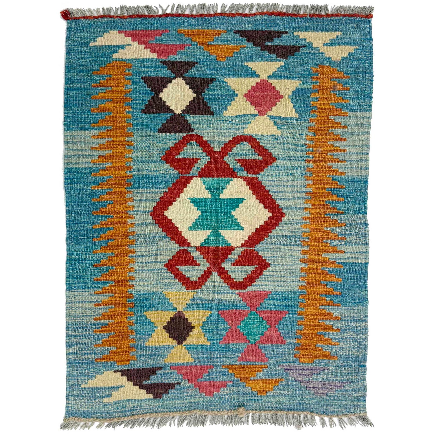 Handmade Vegetable Kilim 2' 0" x 2' 11" (ft) - No. R38958