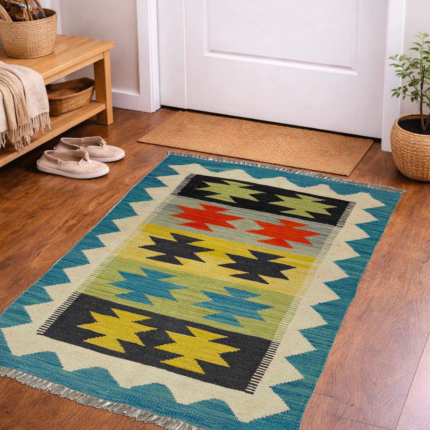 Handmade Vegetable Kelim 2' 0" x 3' 0" (ft) - No. R38959
