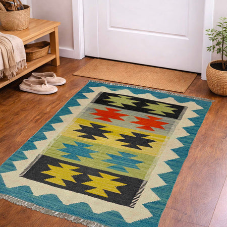 Handmade Vegetable Kelim 2' 0" x 3' 0" (ft) - No. R38959