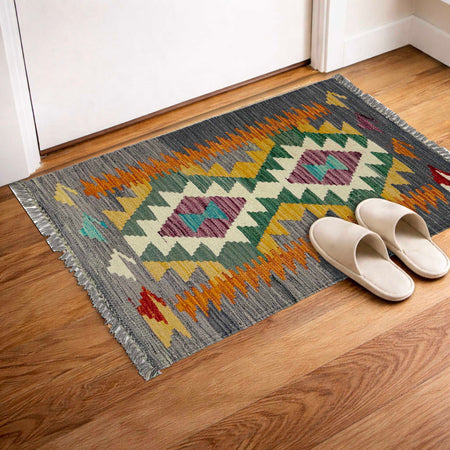 Handmade Vegetable Kelim 2' 0" x 3' 0" (ft) - No. R38961