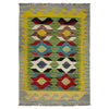 Handmade Vegetable Kilim 2' 2" x 3' 1" (ft) - No. R38962