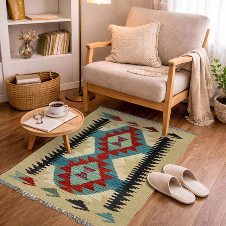 Handmade Vegetable Kelim 2' 0" x 3' 0" (ft) - No. R38963