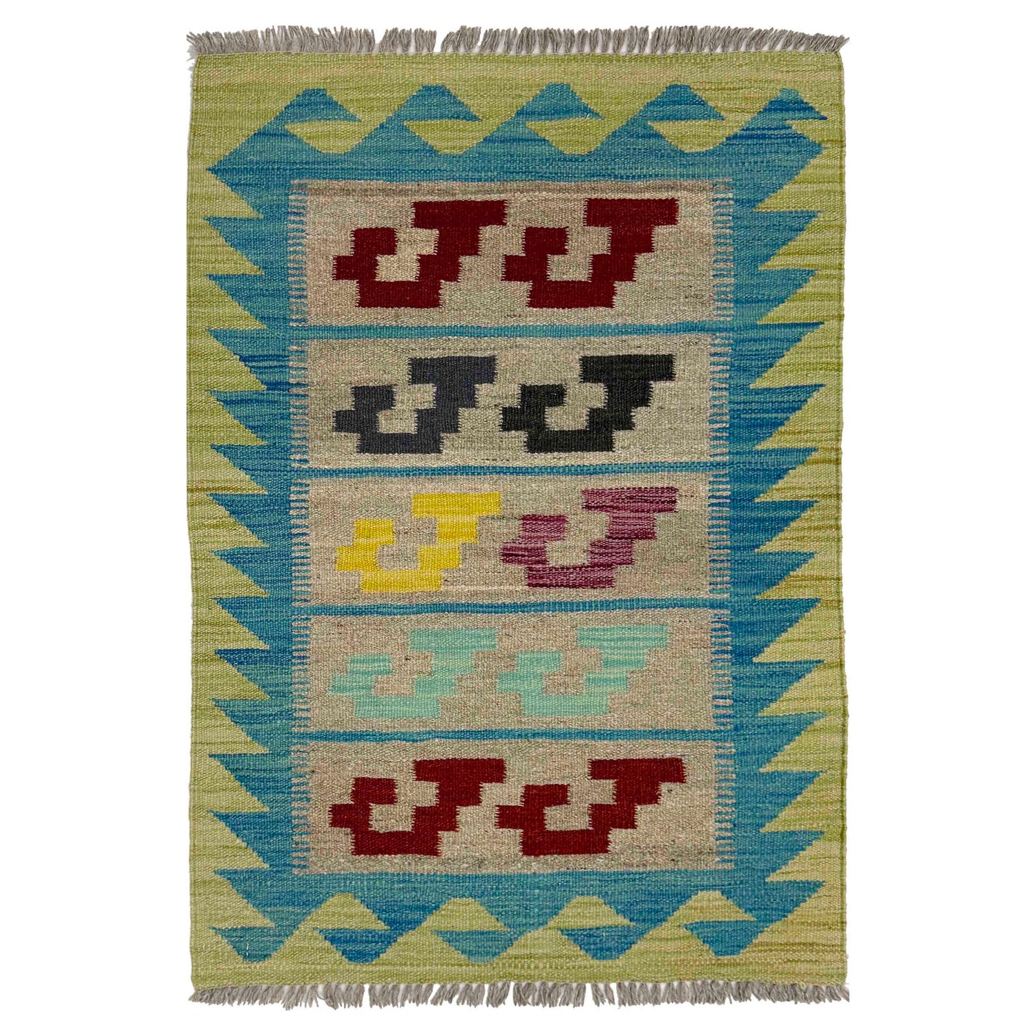 Handmade Vegetable Kelim 2' 0" x 3' 1" (ft) - No. R38966