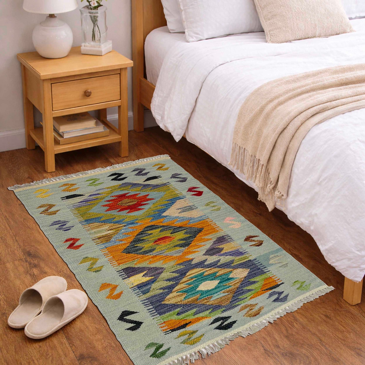 Handmade Vegetable Kilim 2' 0" x 3' 2" (ft) - No. R38967