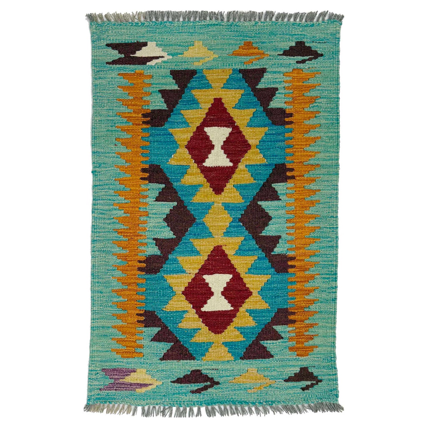 Handmade Vegetable Kelim 2' 0" x 3' 0" (ft) - No. R38970