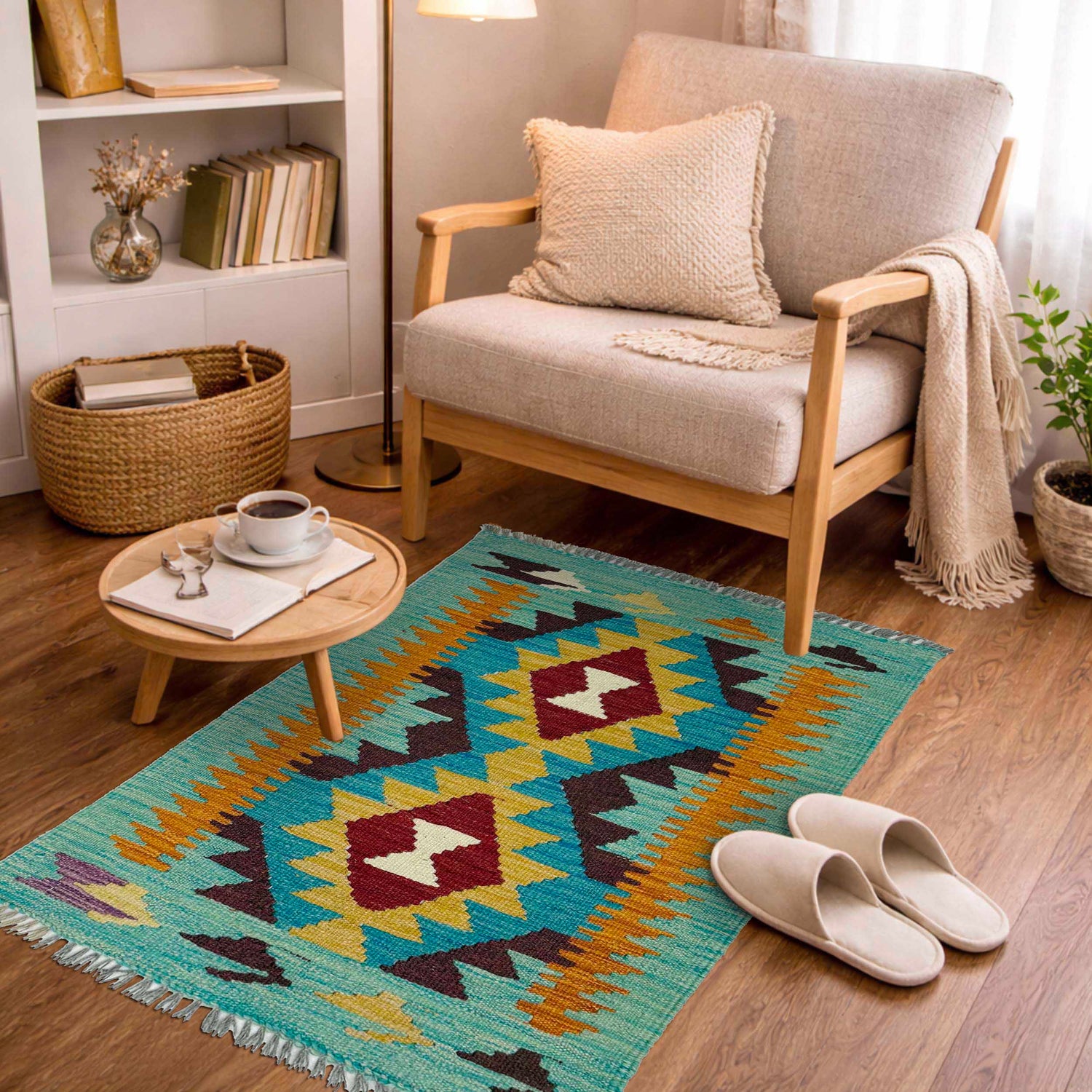 Handmade Vegetable Kelim 2' 0" x 3' 0" (ft) - No. R38970