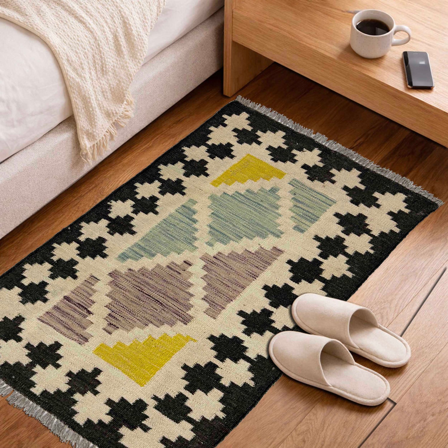 Handmade Vegetable Kilim 2' 0" x 3' 2" (ft) - No. R38975