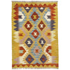 Handmade Vegetable Kelim 2' 10" x 4' 2" (ft) - No. R38987