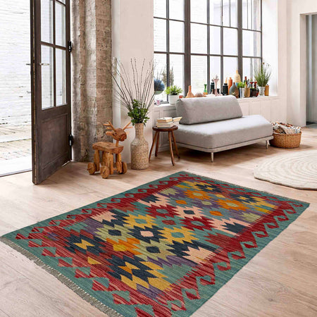 Handmade Vegetable Kelim 2' 7" x 4' 0" (ft) - No. R38994