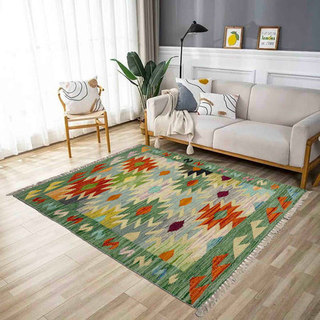 Handmade Vegetable Kelim 2' 7" x 4' 0" (ft) - No. R38998