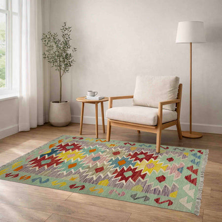 Handmade Vegetable Kelim 2' 7" x 4' 0" (ft) - No. R39001