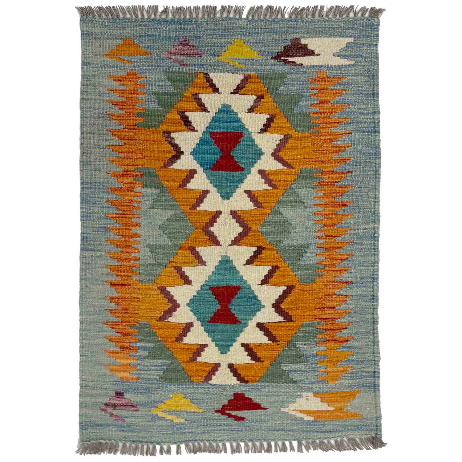 Handmade Vegetable Kelim 2' 0" x 3' 0" (ft) - No. R39006