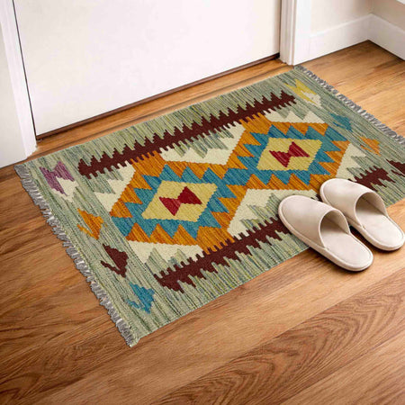 Handmade Vegetable Kelim 2' 0" x 3' 0" (ft) - No. R39009