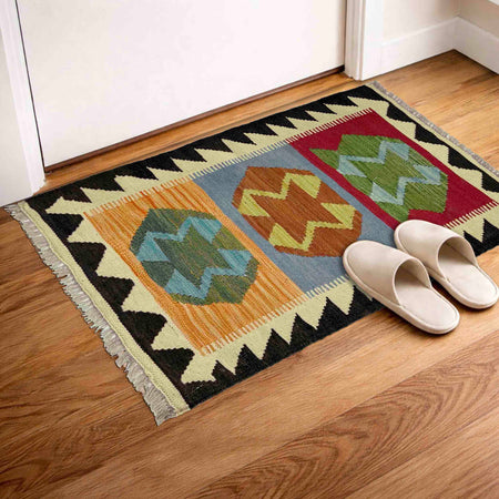 Handmade Vegetable Kilim 2' 0" x 3' 1" (ft) - No. R39012