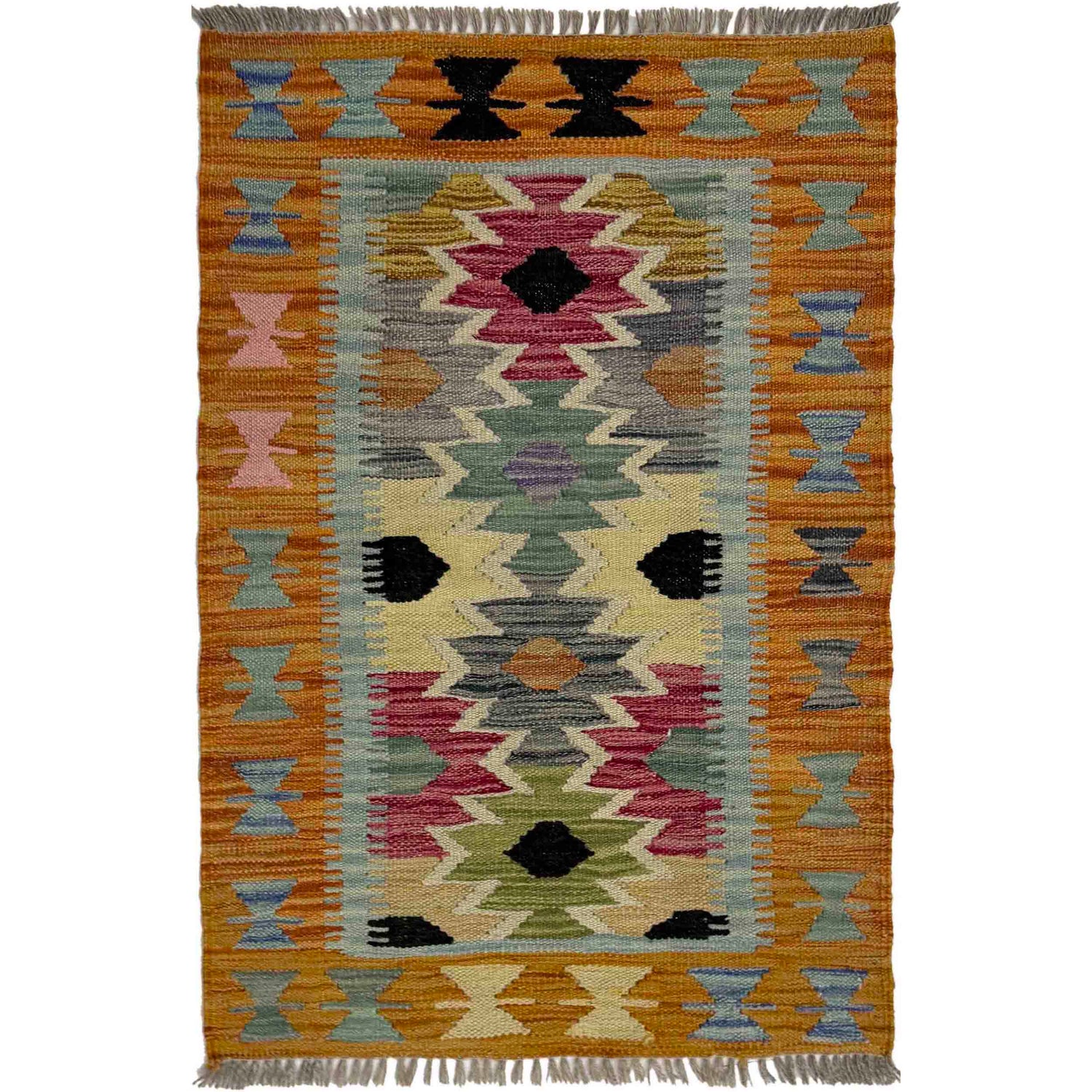 Handmade Vegetable Kelim 2' 0" x 3' 1" (ft) - No. R39015