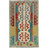 Handmade Vegetable Kilim 2' 7" x 4' 2" (ft) - No. R39018