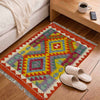 Handmade Vegetable Kilim 2' 1" x 3' 1" (ft) - No. R39058