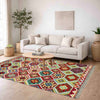 Handmade Vegetable Kilim 5' 2" x 6' 5" (ft) - No. R39080