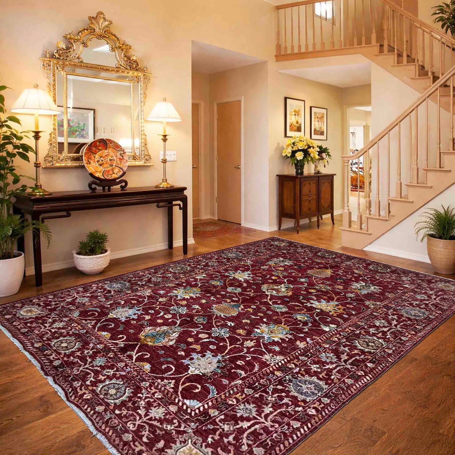 Handmade Sultani Area Rug 5' 8" x 7' 9" (ft) - No. R39636