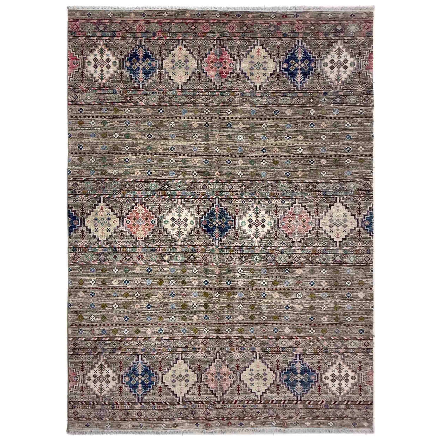 Hand-Knotted Gabbeh Carpet  6' 6" x 9' 8" (ft) - No. R39638