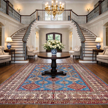 Fine Kazak Carpet 8' 3" x 10' 1" (ft) - No. R39639