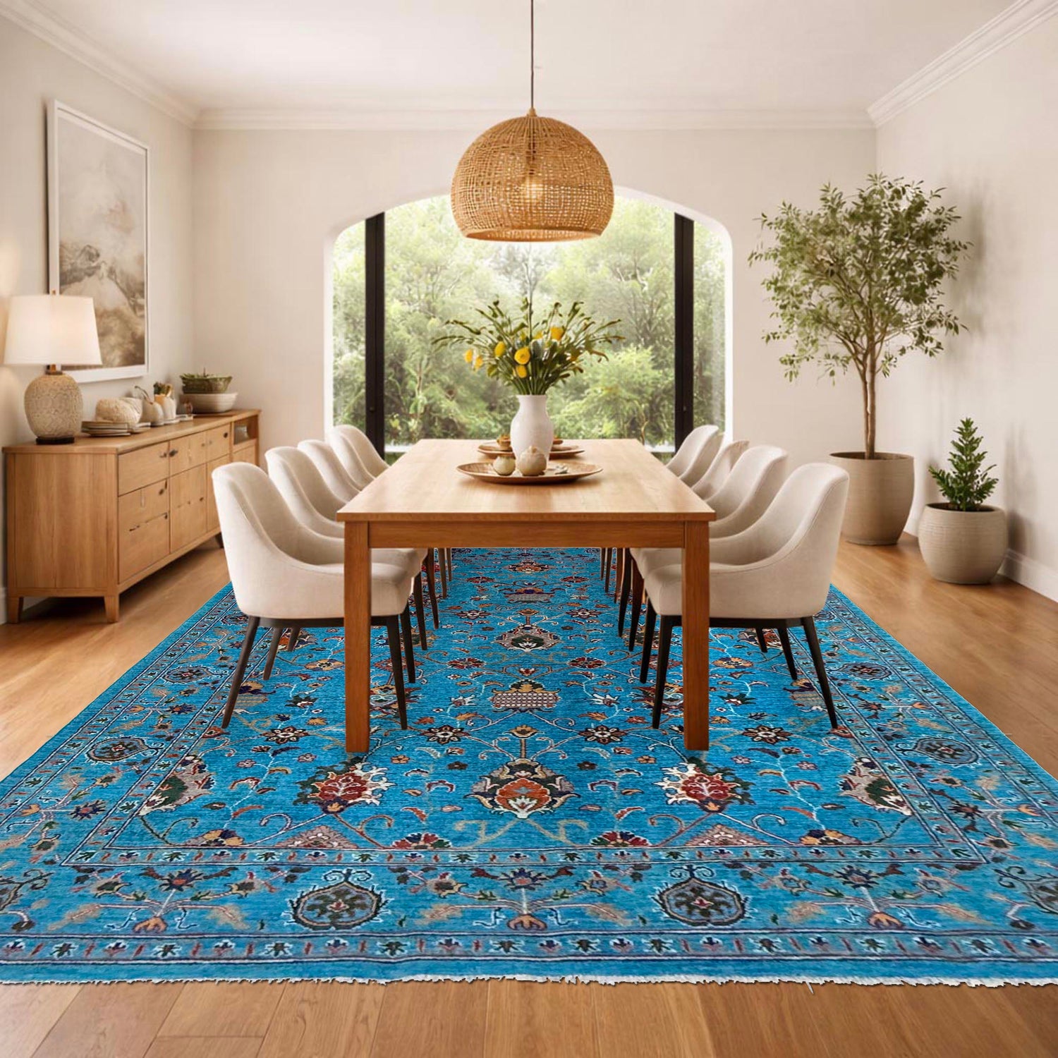 Contemporary Style Sultani Qaleen 6' 9" x 9' 6" (ft) - No. R39641