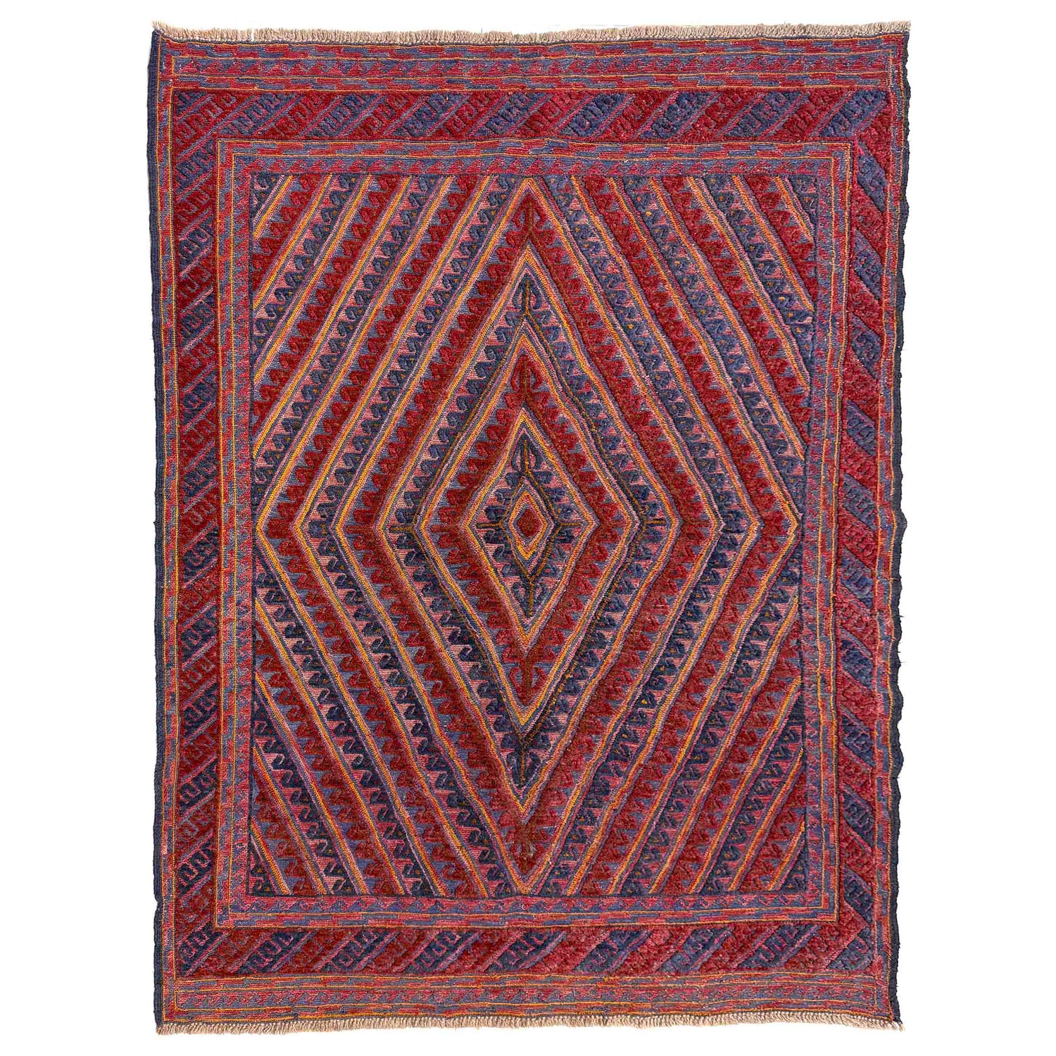 Red Mashwani Qaleen 4' 11" x 6' 0" (ft) - No. R39736