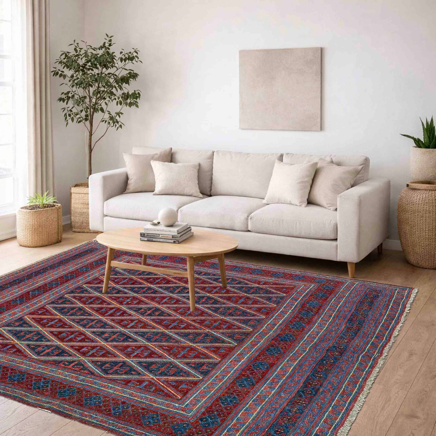 Multi Color Mashwani Rug 5' 2" x 5' 9" (ft) - No. R39743