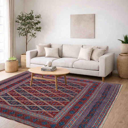 Multi Color Mashwani Rug 5' 2" x 5' 9" (ft) - No. R39743