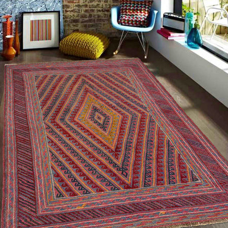 Multi Mashwani Rug 4' 8" x 6' 5" (ft) - No. R39749