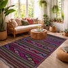 Multi Color Flatweave Laghari Kilim 4' 5" x 7' 5" (ft) - No. R39750