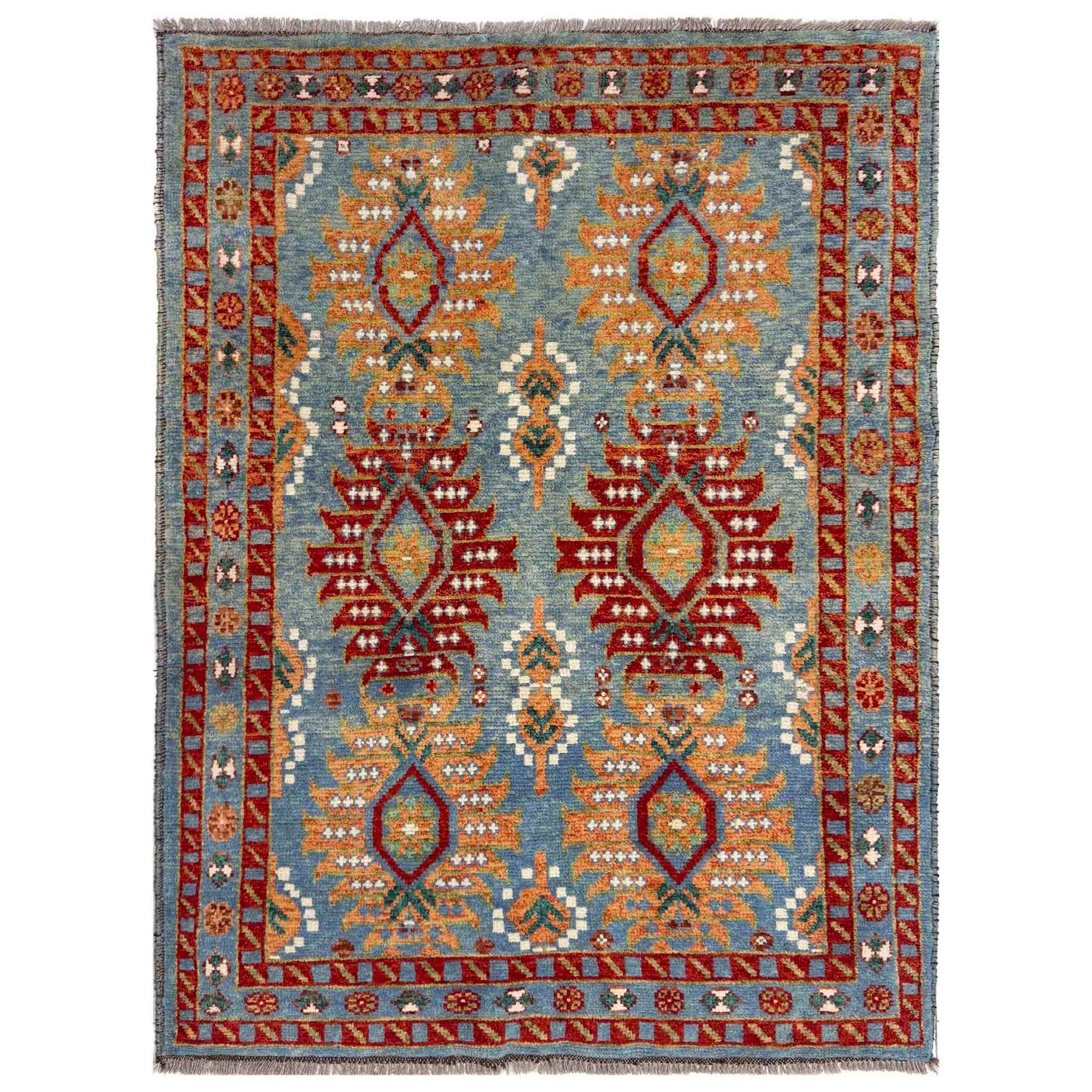 Turkish Design Oushak Carpet 4' 1" x 5' 9" (ft) - No. R39752
