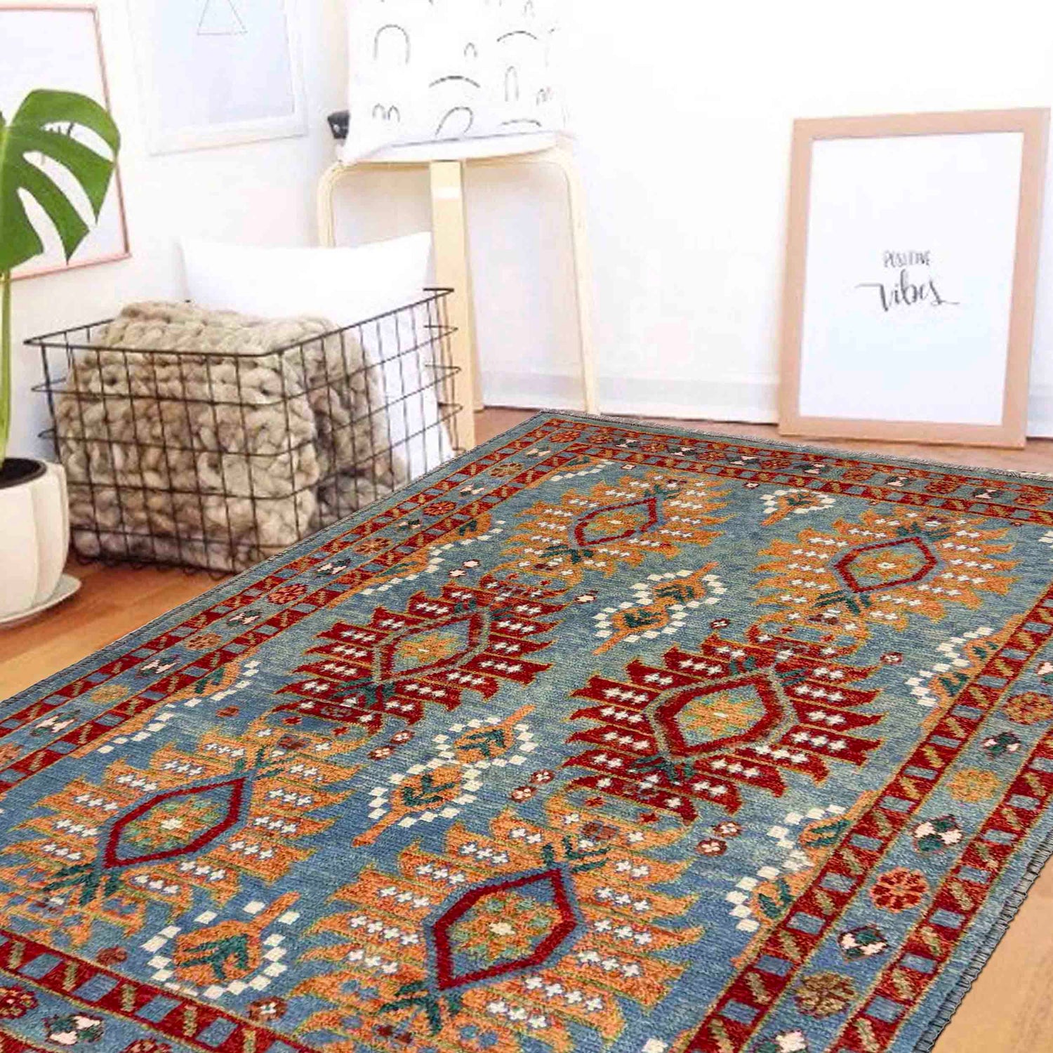 Turkish Design Oushak Carpet 4' 1" x 5' 9" (ft) - No. R39752
