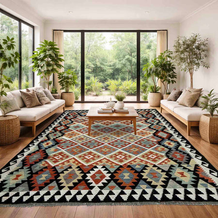 Handmade Vegetable Kilim 5' 11" x 7' 10" (ft) - No. R39779