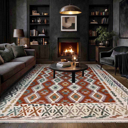 Handmade Vegetable Kilim 6' 1" x 8' 3" (ft) - No. R39782
